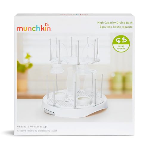 Munchkin® High Capacity Drying Rack for Baby Bottles and Accessories, White - size: 1 Count (Pack of 1)