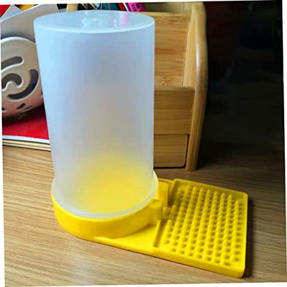 SUPVOX Bee Water Feeder 2-Pack Nest Door Watering Tool Plastic Beehive Water Dispenser Easy Clean Beekeeping Supplies for Garden and Farm