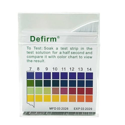 pH Test Strips Paper Universal Wide Range, pH 0-14 Acid Alkaline Litmus Test Strips Paper, Home Usage Water Swimming Pool Cosmetic Scientific School Lab Student Study pH Test
