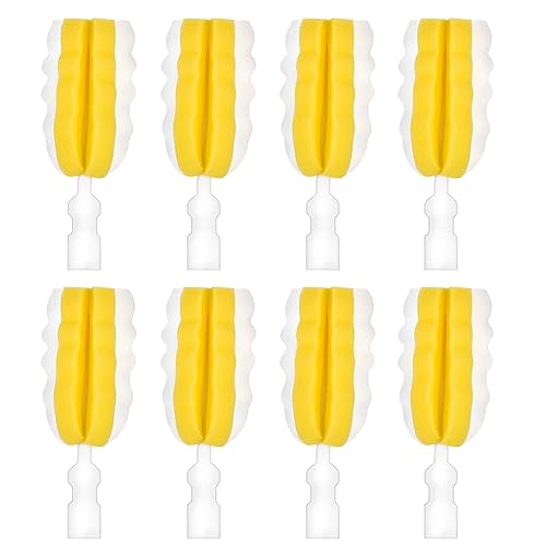 8PCS Bottle Brush Replacement Sponge Heads Environmental Protection Cup Cleaner Brush Sponge Replacement Heads Suitable for INVODA Sponge Bottle Brushes (8 Brush Heads) - color: 8 Brush Heads