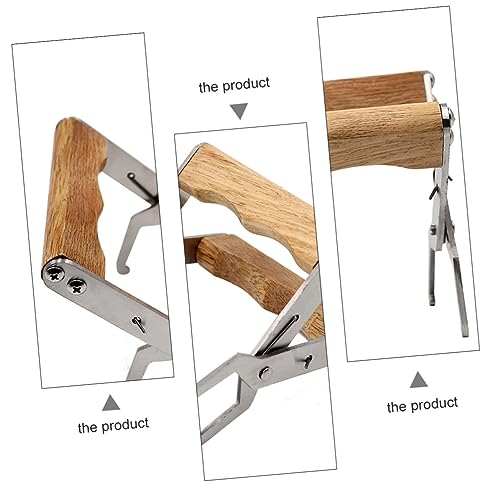 DOITOOL 1pc Spleen Lifting Clip Honeycomb Clip Beekeeping Beehive Frame Holder Bee Hive Bee Frame Lifter Clamp Beehive Frames Hive Frame Gripper Bee for Nest Bee Tool Wooden Silver