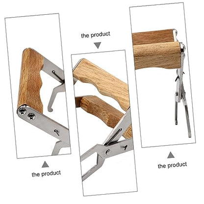 DOITOOL 1pc Spleen Lifting Clip Honeycomb Clip Beekeeping Beehive Frame Holder Bee Hive Bee Frame Lifter Clamp Beehive Frames Hive Frame Gripper Bee for Nest Bee Tool Wooden Silver