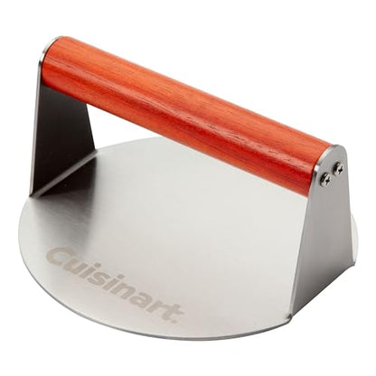 Cuisinart 6" Stainless Steel Smashed Burger Press, Juicy and Crispy Burgers for BBQs, Cookouts - color: Stainless Steel