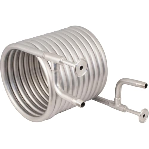 BREWBUILT Stainless Counterflow Wort Chiller - The Beast - 1.5 in. T.C. x 1/2 in. BSP