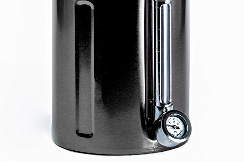 GrowlerWerks uKeg Carbonated Growler, 64 oz, Black Chrome - color: Black Chrome, size: 64 Ounces