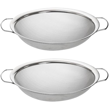 Jucoan 2 Pack Fine Mesh Paint Strainer, 11.5 Inch Stainless Steel 60 Mesh Paint Filter Fit 5 Gallon Bucket