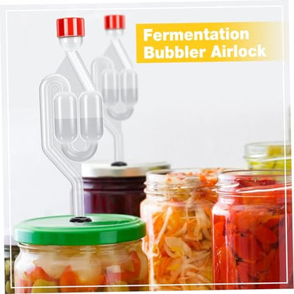3Pcs Airlocks for Fermenting, S-Shaped Bubble Airlock Set with Rubber Stoppers, Used for Brewing Wine, Beer, Sauerkraut, Pickles Airlocks for Fermenting, Airlock, Air Lock for, Fermenta
