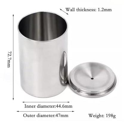 Paint Density Specific Gravity Cup, Stainless Steel Paint Coating Density Specific Gravity Cup Densimeter Liquid Pycnometer for Paintwork,Emulsion.(100ml) - color: 100ml
