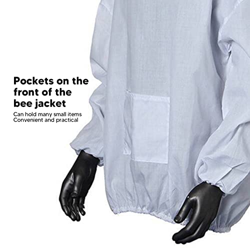Beekeeping Suit - Beekeeping Jacket Professional Total Ventilated Beekeeping Protective Jacket with Veil Hood(Camouflage Green)
