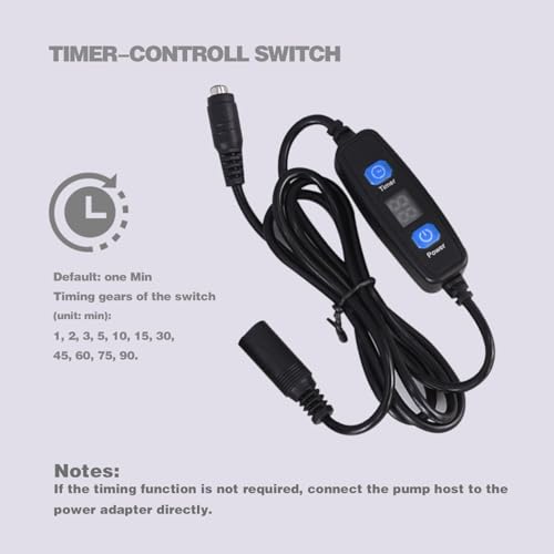 Food Grade Electric Water Transfer Pump 110V With Timer Controlled for Ice Maker,Coffee Machine,Water Dispenser,Auto Siphon Self Priming Pumps for Bottling Wine,Beer and Kombucha,2L/Min,Low Noise - color: While Shell With Timer Controlled