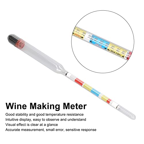 10Pcs Wine Making Meter, Home Brewing Beer Hydrometer Test Jar 3 Scales Household Supplies for Home Brewing Kit for Brew Beer, Wine, Mead