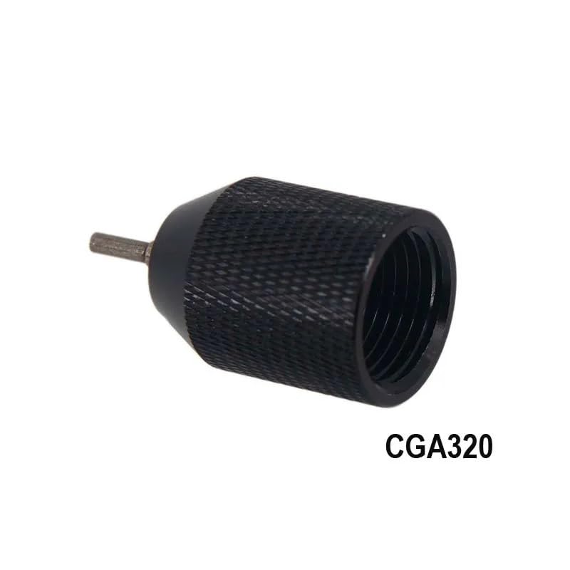 Home Brew Equipment Kegging Tools Refillable Co2 Cartridge 3/8-24UNF Thread Co2 Dispensing Accessory for Cocktails, Seltzers, Carbonated Growlers Beer Keg (Refill Adapter Cga320)