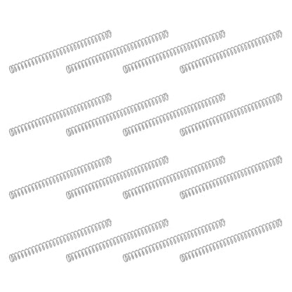 uxcell 50Pcs 304 Stainless Steel Compression Springs, 0.3mm x 3mm x 45mm Small & Tiny Pen Spring for Home Repair & DIY, Workshop & Industrial Use, (Silver Tone) - size: 3mmx45mm