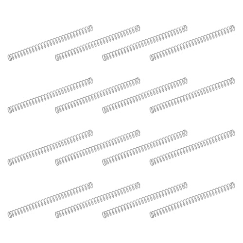 uxcell 50Pcs 304 Stainless Steel Compression Springs, 0.3mm x 3mm x 45mm Small & Tiny Pen Spring for Home Repair & DIY, Workshop & Industrial Use, (Silver Tone) - size: 3mmx45mm