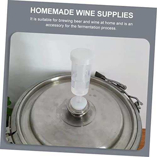 Luxshiny Brewing Airlock Kit 3 Sets of Airlocks for Fermenting Brew One-Way Valves Check Valves for Wine Beer Making