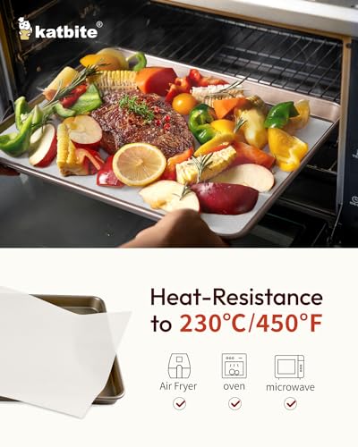 Katbite Parchment Paper, Heavy Duty 12x16 inches Baking Paper, 300 Sheets Oil-proof and Non-stick Parchment Paper Sheets Perfect for Air Fryer, Grilling,Cooking and Wrapping [Extra Strong Series] - size: 12"x16"-300
