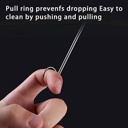 Extra Long Pipe Tube Cleaner Fridge Drain Pipe Dredging Tool Flexible Drain Brush Skinny Tube Spiral Cleaning Brush Drinking Straw Cleaner Brush Nylon Spring Aquarium Filter Brush 155CM (1)