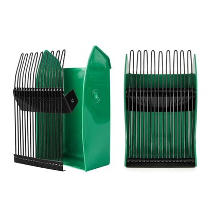 Effortless Berry Picker Scoop - Blueberry Harvesting Rake with Wide Metal Comb & Ergonomic Handle, Faster Fruit Picking Tool for Blueberry, Huckleberry, Cranberry (Black Handle) - color: Green&Black