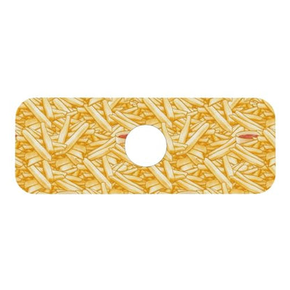 French Fries Ketchup Faucet Mat For Kitchen Sink, Absorbent Countertop Protector, Quick Dry Sink Splash Guard Pad, Waterproof Draining Mat 15" X 5.5" - color: Style 7