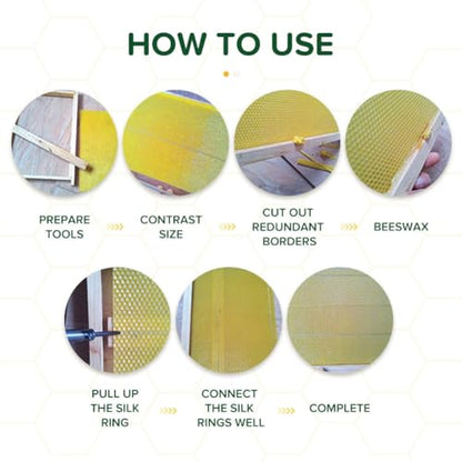 anso 10/30 Pcs Beeswax Sheets Honeycomb Foundation Wax Frames Beekeeping Honey Bee Hive 5.11inch X 3.54inch (30Pcs) - color: 30pcs