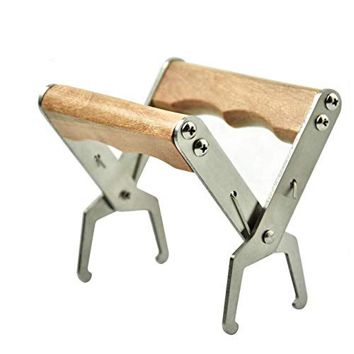 Wooden Handle Multifunction Bee Hive Tool Beekeeping Equipment Bee Frame Grip Tool Supplie(Frame Grip) - color: Frame Grip