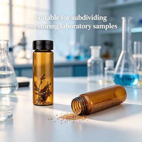 30 ml (1 Oz) Brown Glass Vials Liquid Bottles Lab Screwcap Capacity Sample Travel Container Pack of 24 - style: 30ML 24- Pack