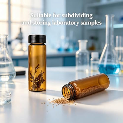 30 ml (1 Oz) Brown Glass Vials Liquid Bottles Lab Screwcap Capacity Sample Travel Container Pack of 24 - style: 30ML 24- Pack