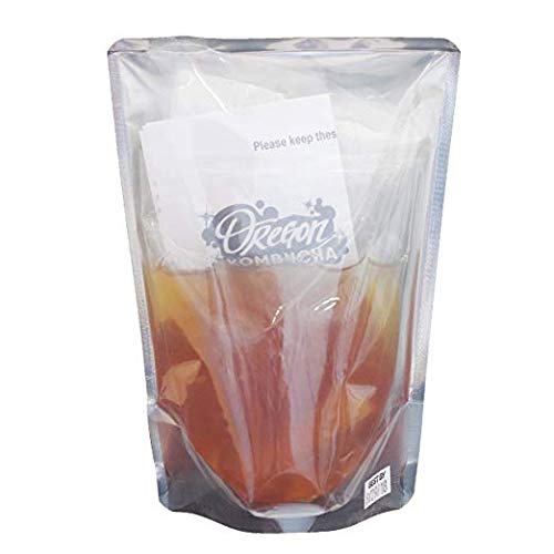 Kombucha Starter Kit by Oregon Kombucha | Organic Strawberry Green Tea and Scoby w/ Starter Liquid - Raw Culture Brews 1 Gallon of Delicious Kombucha, Guaranteed