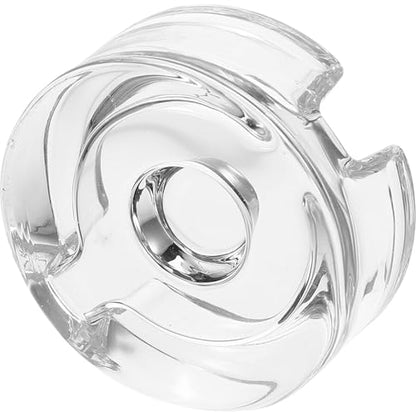 Glass Weights for Fermenting Wide Mouth Mason Jars, Dishwasher Safe Glass Jar Lids with Comfortable to Hold Handle for Home Fermentation of Sauerkraut, Pickles, and Vegetables