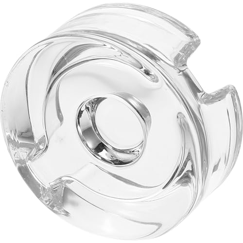 Glass Weights for Fermenting Wide Mouth Mason Jars, Dishwasher Safe Glass Jar Lids with Comfortable to Hold Handle for Home Fermentation of Sauerkraut, Pickles, and Vegetables