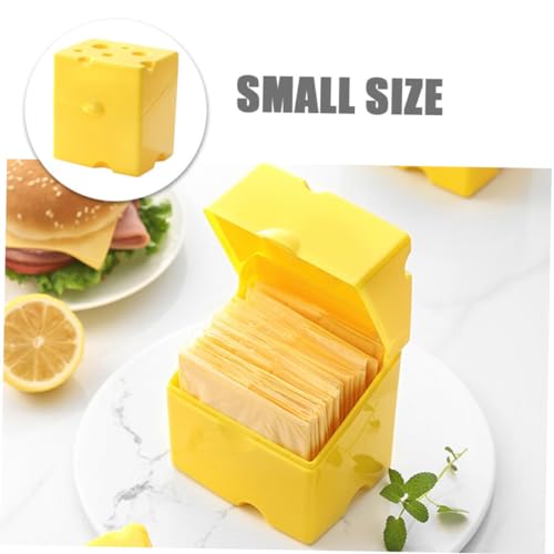 2pcs Airtight Cheese Block Storage Container Sealed Lid Slice Cheese Keeper for Fridge