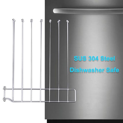 Foldable Bottle Drying Rack, Reusable Storage Bag Drying Rack, SUS 304 Stainless Steel Dryer Stand for Water Bottle Cup Mug Tumbler Cutting Board Lids