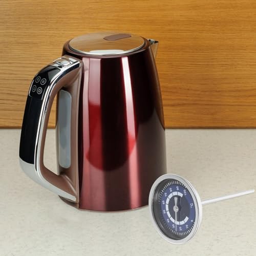 Probe Stainless Steel Kettle Thermometer Accurate Water Temperature Gauge for Brewing Cooking and Baking Stainless Steel Design for Outdoor Travel and Energy