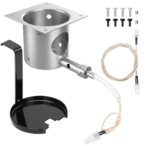 QuliMetal 304 Stainless Steel Fire Burn Pot and D2 Hot Rod Ignitor Kit for Traeger Pro 575 & 780, Ironwood 650 & 885, Silverton 620 & 810 Wood Pellet Grills with D2 Direct Drive and WiFIRE Technology - size: L1 Fire Burn Pot + D2 Hot Rod Ignitor