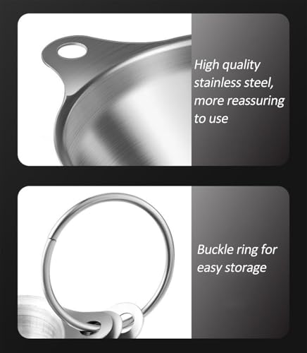 3-Piece Stainless Steel Funnel Set (Large, Medium, Small) with 2 Cleaning Brushes - Kitchen Liquid Transfer Tools for Oil, Sauce, Bottling