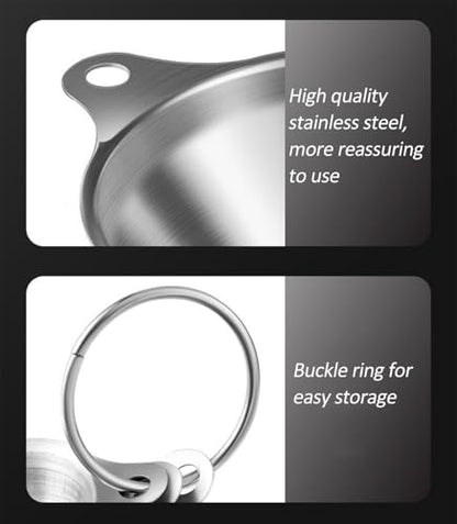 3-Piece Stainless Steel Funnel Set (Large, Medium, Small) with 2 Cleaning Brushes - Kitchen Liquid Transfer Tools for Oil, Sauce, Bottling