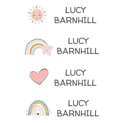 Custom Waterproof Dishwasher Safe Kid Name Labels for Daycare(128 Pack), Camp, School Supply, Baby Bottles, Lunch Boxes and Cups, Travel. Cute Personalized Design Name Stickers (Pattern 10) - color: Pattern 10