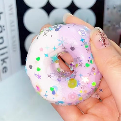 Taba Squishy Maker Kit Gel+Donut Silicone Mold+Pigment+Sprinkles - color: Donut