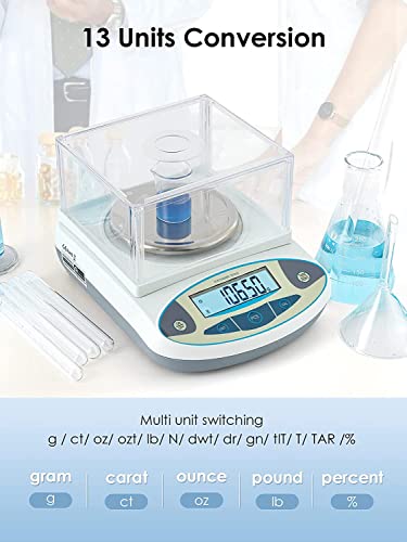 CGOLDENWALL Precision Lab Scale 3000g X 0.01g Digital Analytical Balance Laboratory Balance Jewelry Scale Scientific Scale 0.01g Accuracy 110V (3000g, 0.01g) - size: 3000g