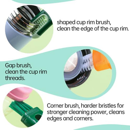 Bottle Brush Cleaner Water Bottle Brushes for Cleaning,Straw Brush Cleaner Extra Long Cleaners,5-in-1 Bottle Scrubber Brush for Coffee Maker Glass Cups
