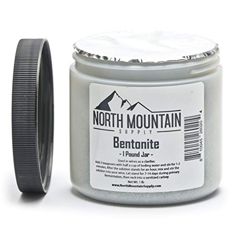 FastRack 2 Gallon Jar Fermentation Kit with Airlock & North Mountain Supply 1lb Bentonite Wine Clarifier