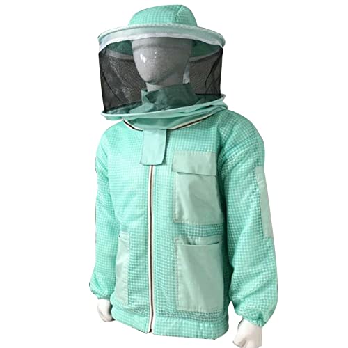 CLOTHES N LEATHER GEAR Beekeeping Ventilated Suit Three Layer Mesh Ultra Fencing Veil in Khaki (XS, Khaki) - color: KHAKI