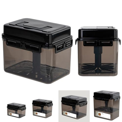 SMART Automatic Press Plate Food Storage Container for Kimchi Sauerkraut Pickle Fermentaion/Airtight Lid Food Storage Container for Preserved Food Bulk Fermentation (9L / 2.4 gal) - size: 9 L