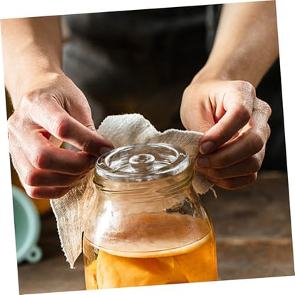 COLLBATH 1pc Fermentation Weight for Wide Mouth Mason Jars Glass Fermenting Lid for Sauerkraut and Kimchi Weight Stone for Optimal Fermentation Environment