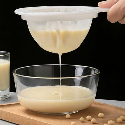 6Pcs Nut Milk Bag Bowl-Shaped Organic Cheesecloth Reusable Straining Fine Mesh Food Strainer Washable Cheesecloth for Tea Milk Juicing Almond Yogurt Coffee