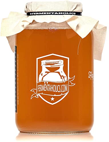 Fermentaholics ORGANIC Kombucha SCOBY With Twelve Ounces of Starter Tea - Live Starter Culture - Makes A One Gallon Batch - 1.5 Cups of Strong Mature Starter Tea - Brew Your Own Kombucha (1 Pack, 1, Count) - size: Scoby