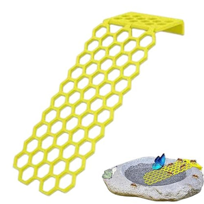 Floating Bee Ladder Beehive-Shaped Butterfly Waterer | Honey Bee Watering Station for Outdoor Garden Patio Lawn Porch Yard Pathway Balcony Pond Pool - color: Yellow