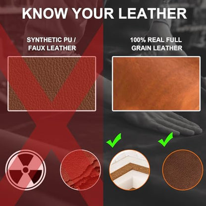 Knife Roll Bag Genuine Leather,Chefs Professional 5 Knives and Cookware,Perfect for The Traveling Chef,Travel Tool Roll Pouch,No Tools Included - color: 5 Slots brown