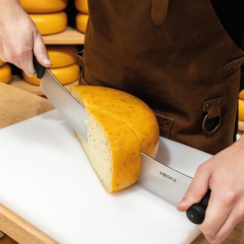 Boska Professional Cheese Knife Large - Cheese Cutter for Cheese Wheels - 380 Mm - Double Handled - Easy to Clean - size: 15"