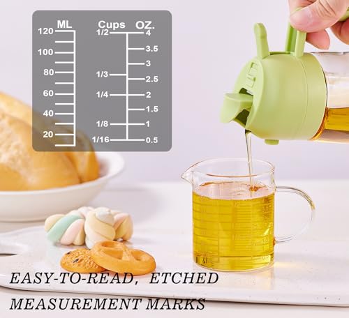 Ackers Etching Scale Measuring Glass -[Insulated handle | V-Shaped Spout]-Made of High Borosilicate Glass Measuring for Kitchen or Restaurant, Easy to Read, 120 ML (4 Oz) - size: 120 ML (4 Oz, 1/2 Cup) - Etching Scale